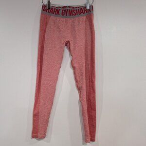 Gym Shark Compression Leggings Coral Pink Size Medium